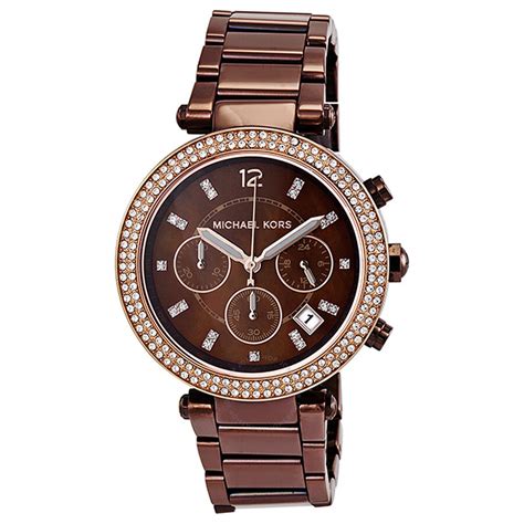 michael kors chocolate ladies watch